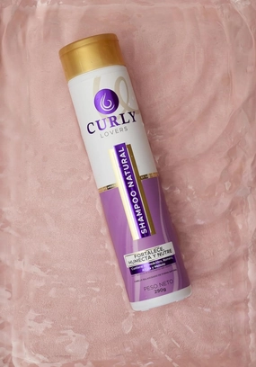 Curly Lovers Natural Sulfate-Free Shampoo with Rosemary and Amino Acids, 10.22 fl oz