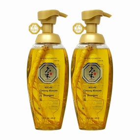 Daeng Gi Meo Ri- Ki Gold Ginseng Blossom Shampoo 13.5 FL OZ/ 400ml, Real Ginseng Inside, Herbal Shampoo, Hair Growth, Preventing Hair Loss (2)