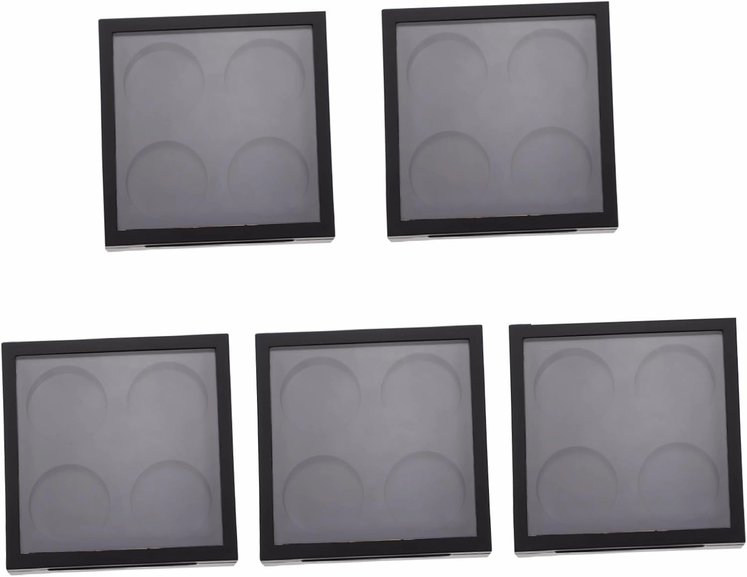 Daily Use Travel Eyeshadow Storage Cases 5pcs Magnetic Empty Makeup Palette
