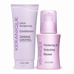 Damage Control Conditioner with Thickening and Texturizing Mousse Travel Friendly Bundle