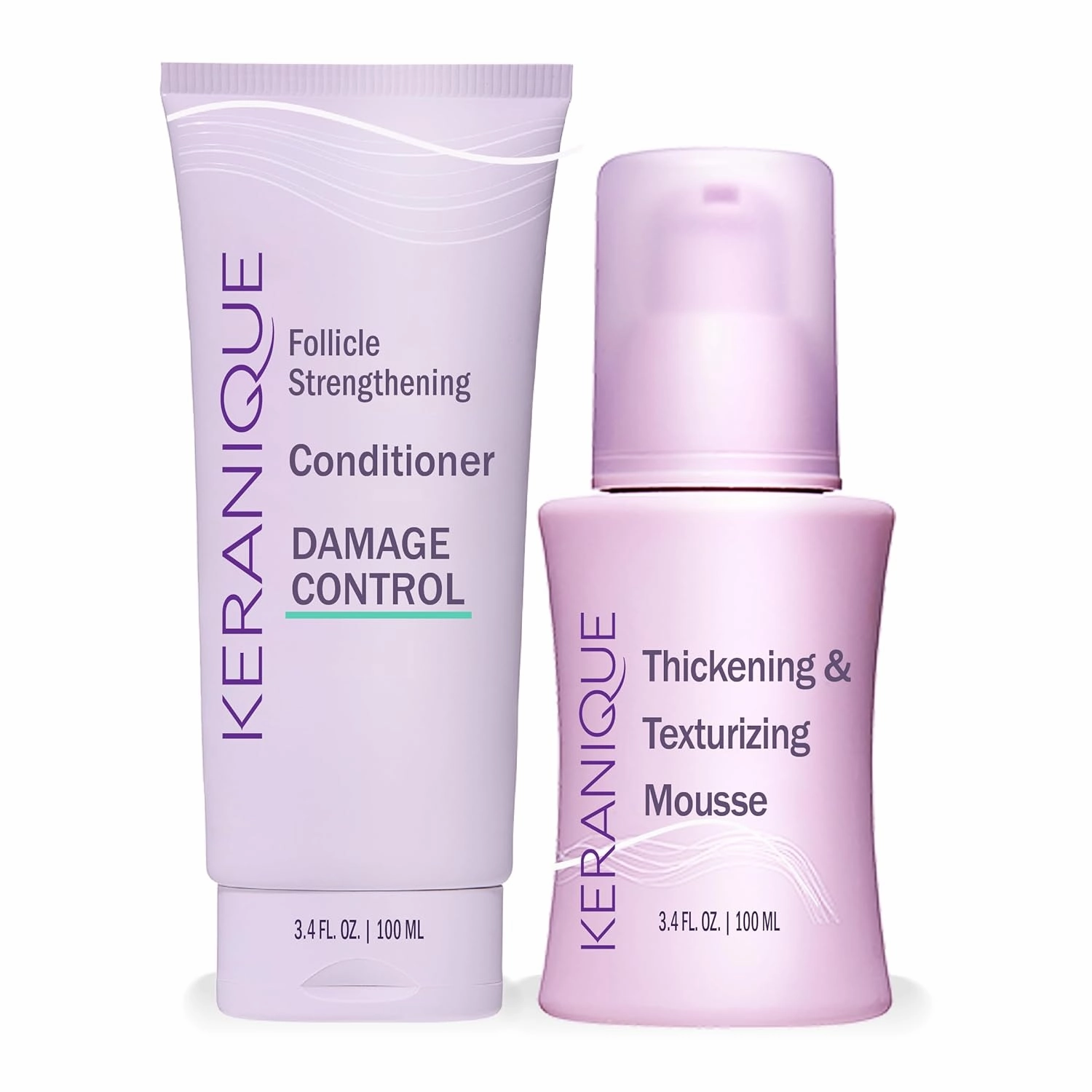 Damage Control Conditioner with Thickening and Texturizing Mousse Travel Friendly Bundle