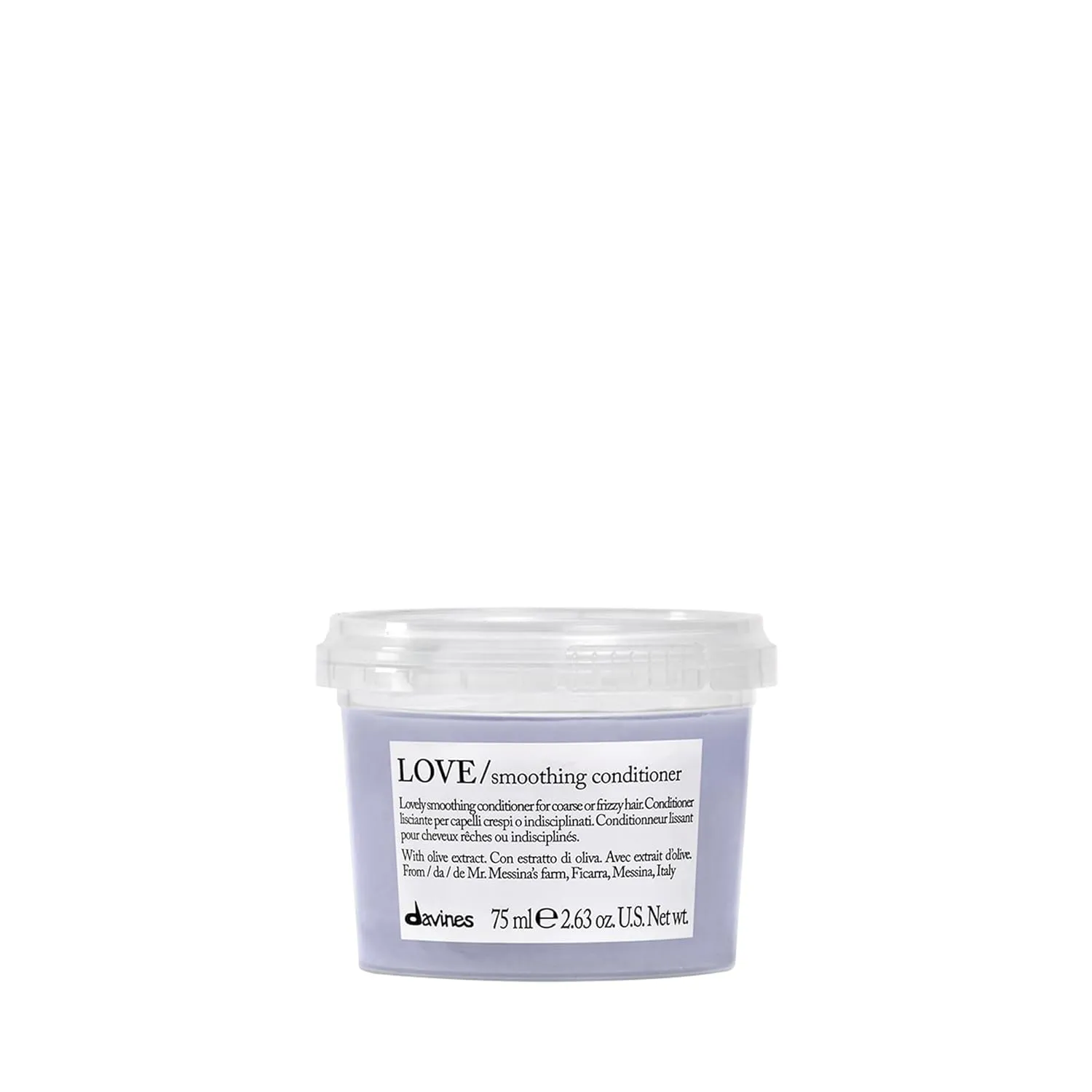Davines LOVE Smoothing Conditioner, Smoothing Formula for Frizzy or Coarse Hair, Soften and Nourish