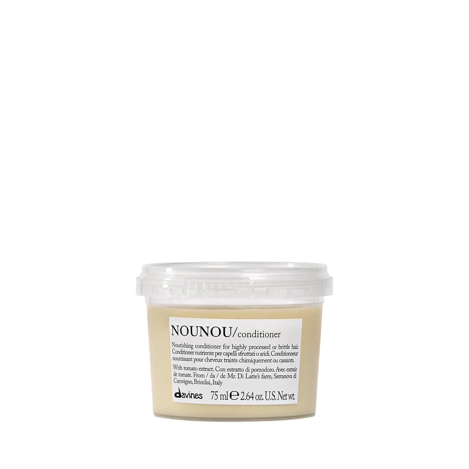 Davines NOUNOU Conditioner, Hydrating Deep Conditioner for Bleached, Permed, Relaxed, Damaged Or Very Dry Hair, Replenishes Chemically Processed Hair