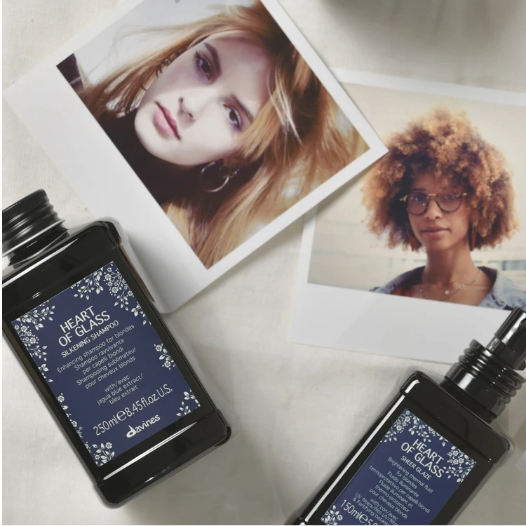 DAVINES HEART OF GLASS SILKENING SHAMPOO FOR BLONDE HAIR 250ML