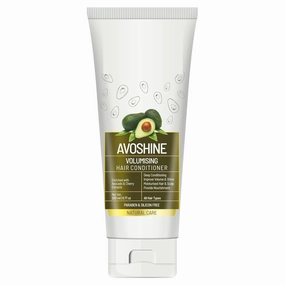 DBE Avoshine Volumizing Hair Conditioner | Deep Conditioning for Improved Volume & Shine | Enriched with Avocado & Cherry Extract | Paraben & Silicone Free- 200ml, White