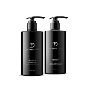 De Fabulous Tea Tree Oil Shampoo and Conditioner Set | (8.5 fl oz)
