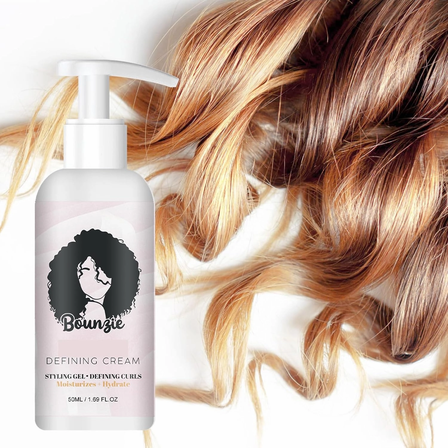 Defining Cream for Wavy Hair, Curls Boost Moisturizing Defining, Natural Frizz Control, Moisturizing Curl Conditioner Cream for Tight Curls, Braids, Twist-Outs, Wash, Go Styles (2 pcs)