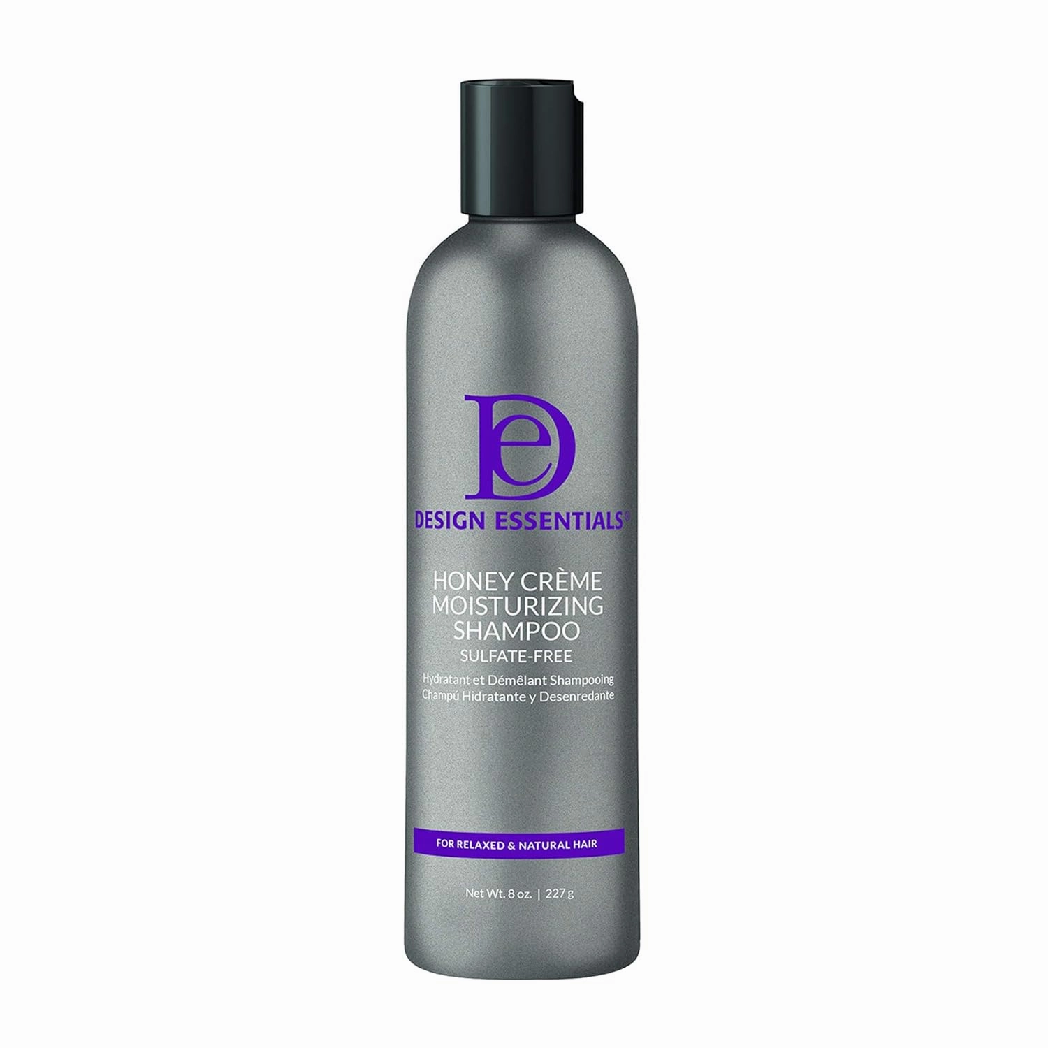 Design Essentials Honey Creme Moisture Retention Super Detangling Conditioning Shampoo, Sulfate Free for Moisturizing and Strengthening Hair, 8 Fl Oz (Pack of 1)