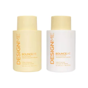 Design.Me BOUNCE.ME Curly Hair Shampoo and Conditioner Set | 10-Fl Oz Hydrating Conditioner for Curly Hair & Shampoo Bundle with Argan Oil | Anti-Frizz & Nourishing Curly Hair Products