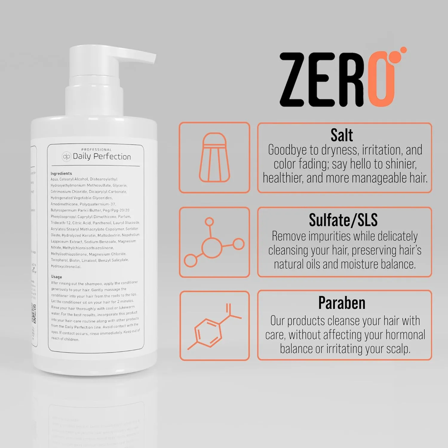 Detox Conditioner to Remove Build-Up, Oil, and Dirt. Salon-Grade Formula with Biotin and Keratin, Salt-Free, Sulfate-Free, and Paraben-Free for Clean, Refreshed Hair.