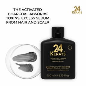 Detoxifying Shampoo | Charcoal & Bamboo Formula | pH 4.5-5.5 | Removes Build-Up & Excess Oil | Purifies & Refreshes Scalp | 33 oz