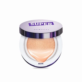 DEWYCEL SUPER COVER CUSHION FOUNDATION | Buildable Coverage | Long-lasting Dewy Finish | #23 Natural Beige SPF50  PA    | Korean Cushion Foundation with Hydration