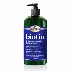 Difeel Pro-Growth Biotin Shampoo 33.8 oz. - Shampoo for Thinning Hair and Hair Loss, Sulfate Free Shampoo with Biotin for Hair Growth