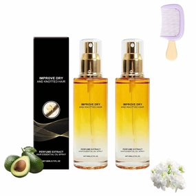 Dirctychop Conditioning Oil Spray Scalp & Hair Strengthener Leave-In Conditioner Comforting Shampoo Cleanser,Deep Nourishment,Lightweight & Non-Greasy,Let Hair Instant Detangle & Shine (2 PCS)