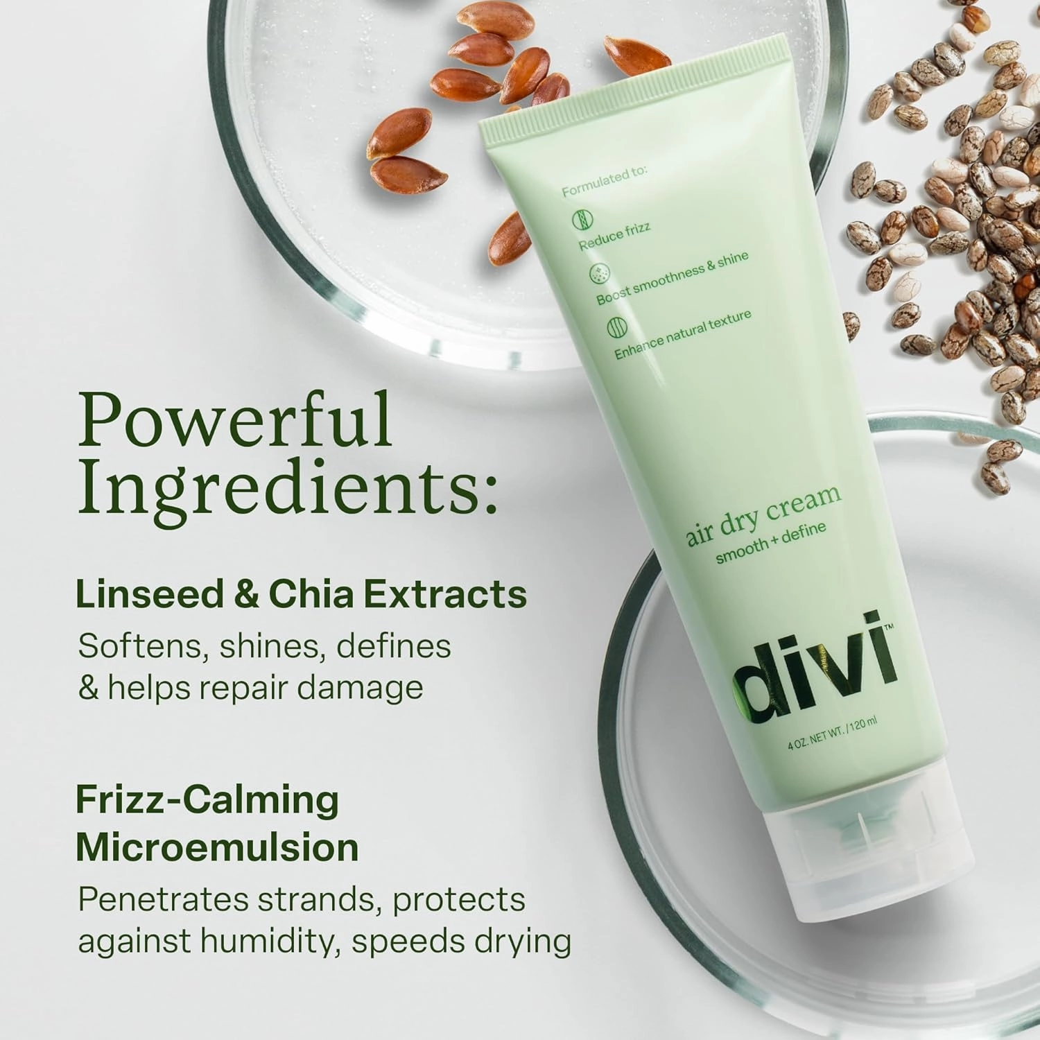 Divi Hair Care Air Dry Bundle, 30ml Scalp Serum, Leave-in Conditioner, Air Dry Cream, 3 Piece Set