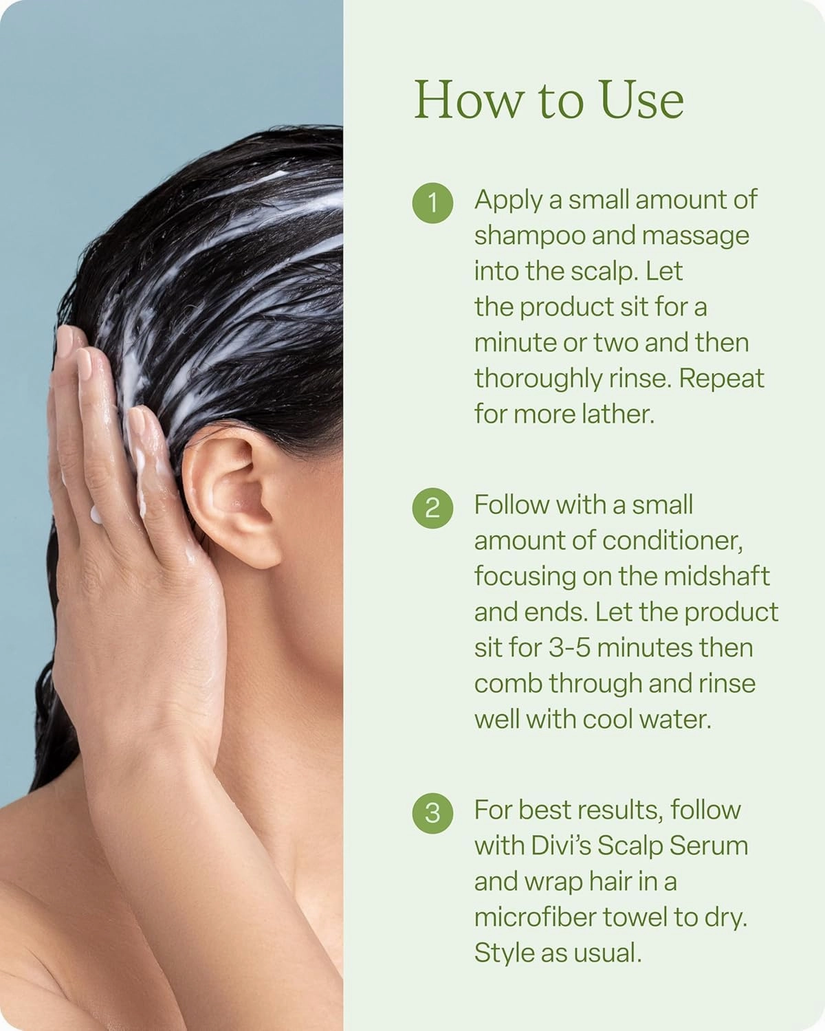 Divi Volumizing Starter Bundle for Women and Men - Includes Volumizing Shampoo, Conditioner, and Scalp Serum for Healthy, Fuller Hair - Lightweight Hair Care for Fine and Thinning Hair, 3-Piece Set