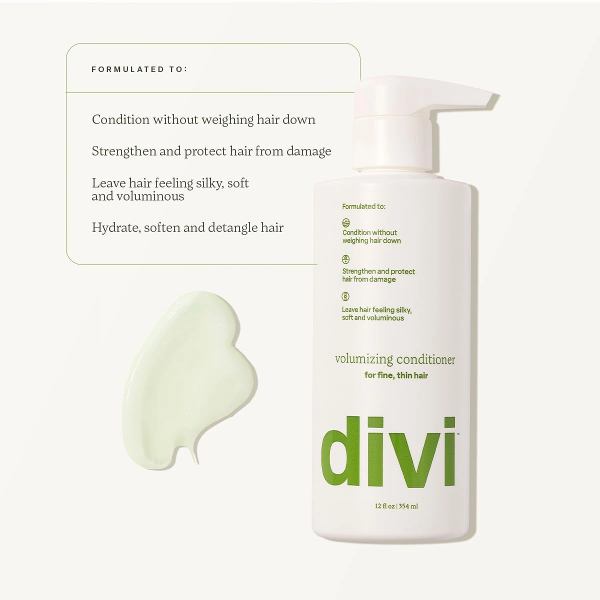 Divi Volumizing Starter Bundle for Women and Men - Includes Volumizing Shampoo, Conditioner, and Scalp Serum for Healthy, Fuller Hair - Lightweight Hair Care for Fine and Thinning Hair, 3-Piece Set