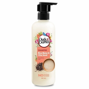 DJ Rice Water and Chia Seeds Nourishing Shampoo | Strengthens Hair, 120 Hours of Conditioning | Sulfate-Free, Paraben-Free, Silicone-Free | 300 ml