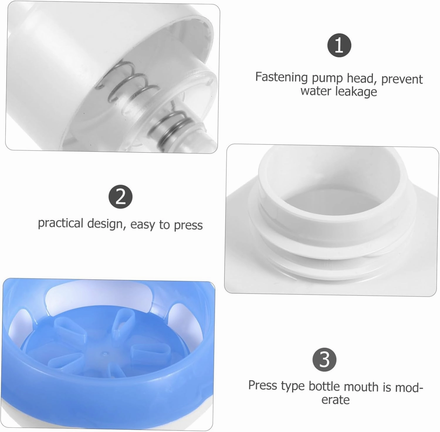 DOITOOL 4pcs Foaming Hand Soap Dispenser Bottle Pump Foams Bathroom Cat Paw Soap Dispenser Bottle