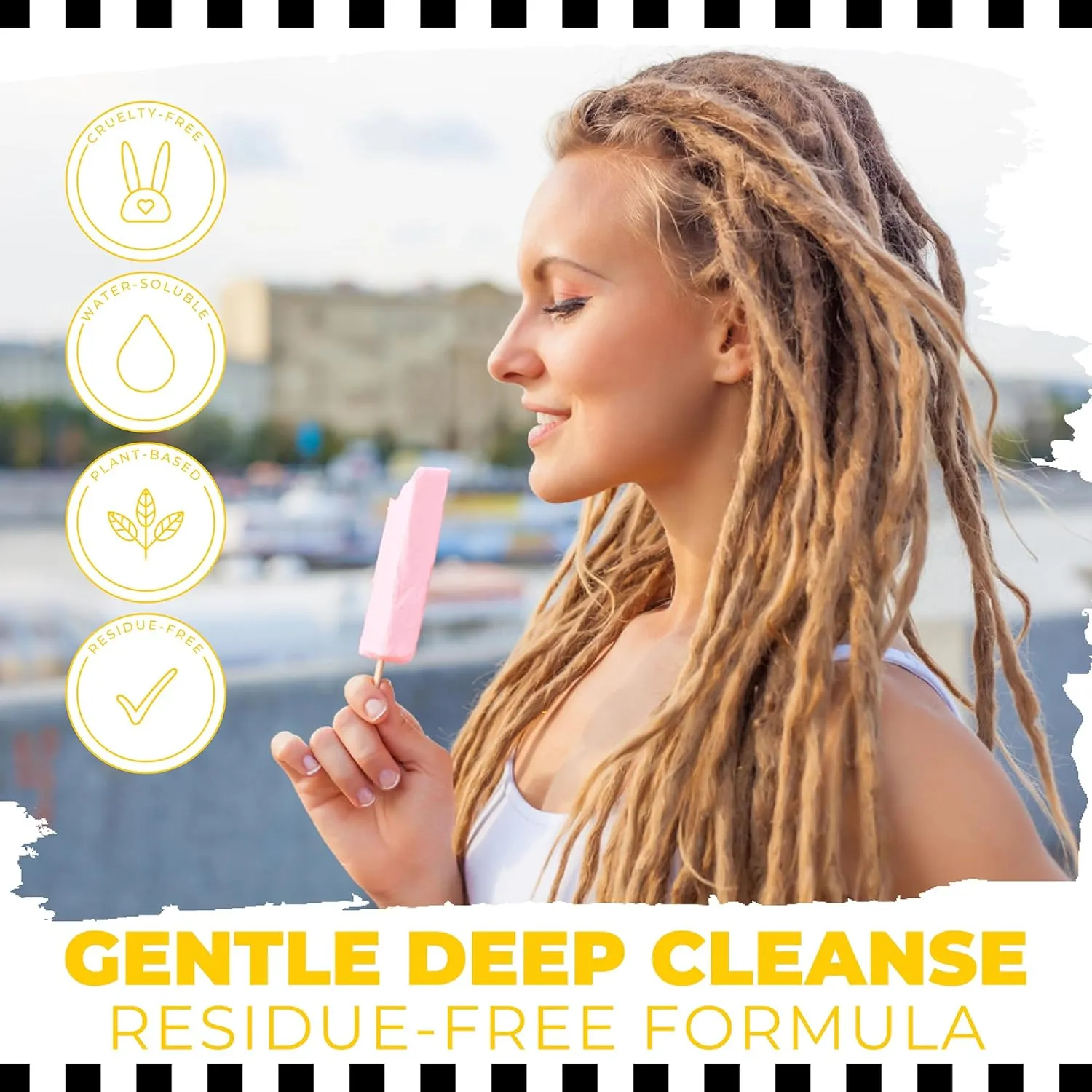 Dollylocks Liquid Shampoo – Plant-Based, Residue-Free Loc Shampoo, pH-Balanced & Vegan (Free Scent, 8oz)