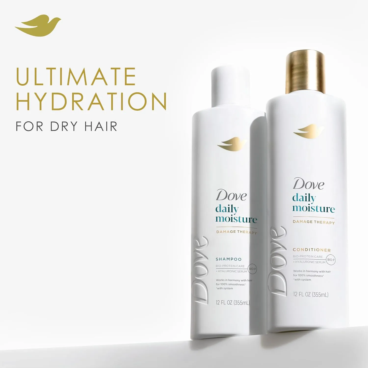 Dove Nutritive Solutions Moisturizing Conditioner 4 Count for Dry Hair Daily Moisture Deep Conditioner Detangles and Nourishes Dry Hair 12 oz