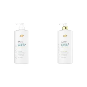 Dove Shampoo Coconut & Hydration 28 Fl oz Conditioner Coconut & Hydration 28 Fl oz