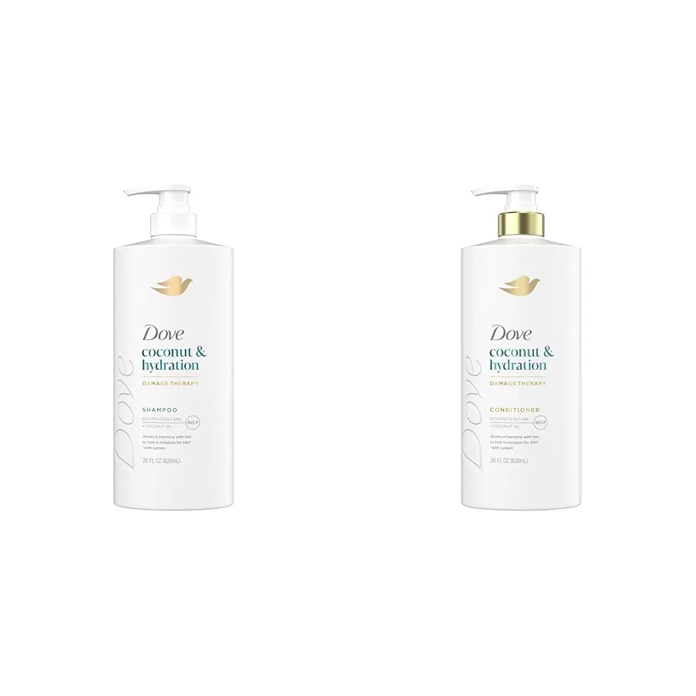 Dove Shampoo Coconut & Hydration 28 Fl oz Conditioner Coconut & Hydration 28 Fl oz