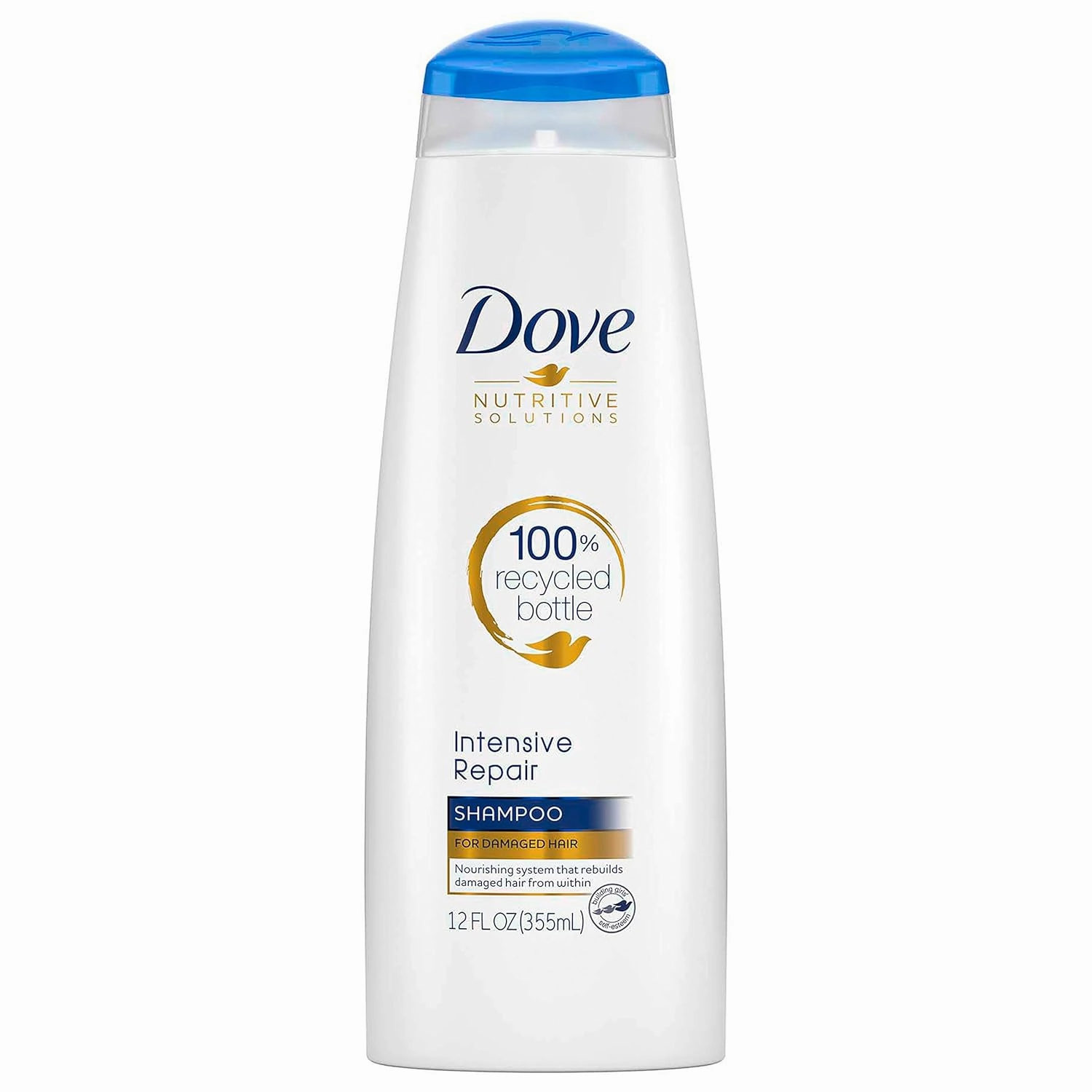 Dove Nutritive Solutions Strengthening Shampoo for Damaged Hair Intensive Repair Dry Hair Shampoo With Keratin Actives 12 oz, Pack of 6