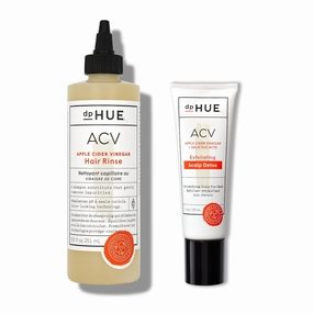 dpHUE Apple Cider Vinegar Hair Rinse (8.5 oz)   ACV Exfoliating Scalp Detox (4 oz) - Helps Soothe Dry Scalps & Activate Healthy Hair Growth