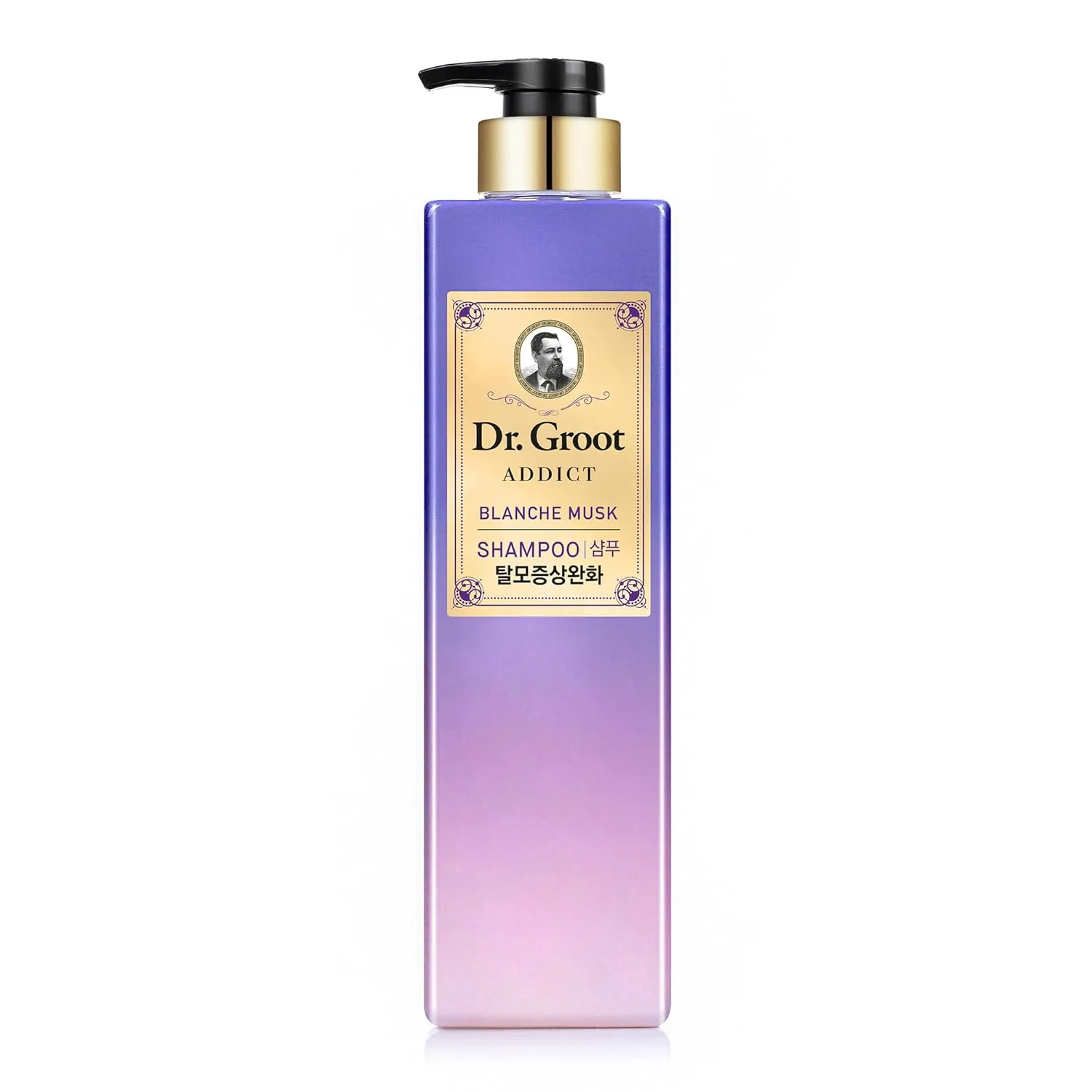 Dr. Groot Addict Shampoo (Blanche Musk, 23fl oz) - Professional Volumizing Shampoo | Thin, Damaged Hair & Odor Control, Amino Acid, Biotin, Silicone-Free | Korean Skincare