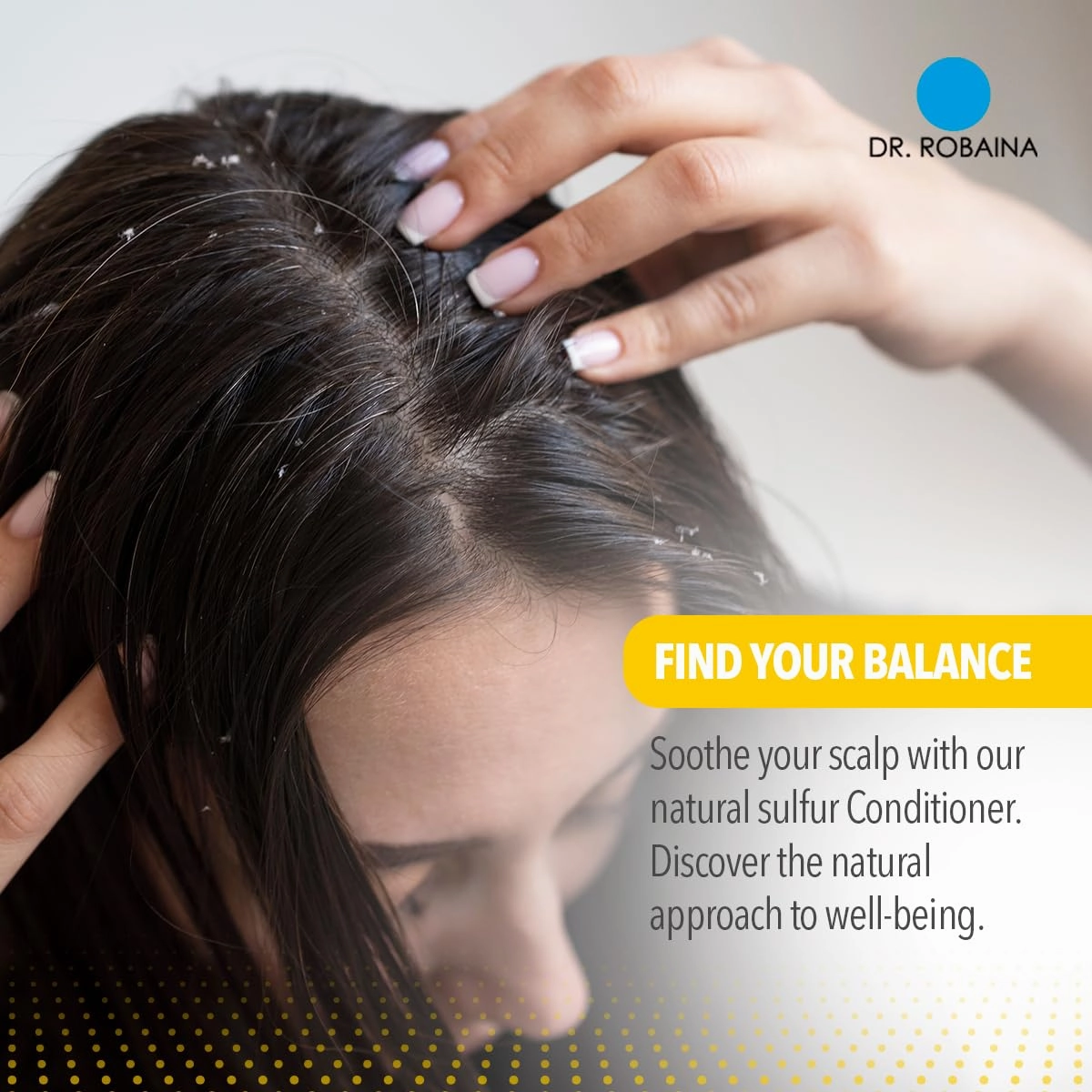 Dr. Robaina Sulfur Balsam Conditioner – Hydrating and Detangling Sulfur Conditioner for Sensitive Scalp – Soothes Seborrheic Dermatitis and Psoriasis – Made in the USA (Pack of 2)