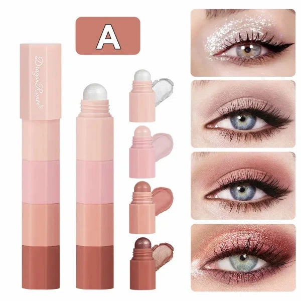 Dragon Ranee 4-Color Lazy Eyeshadow Pencil in Silkworm Pearlescent Finish