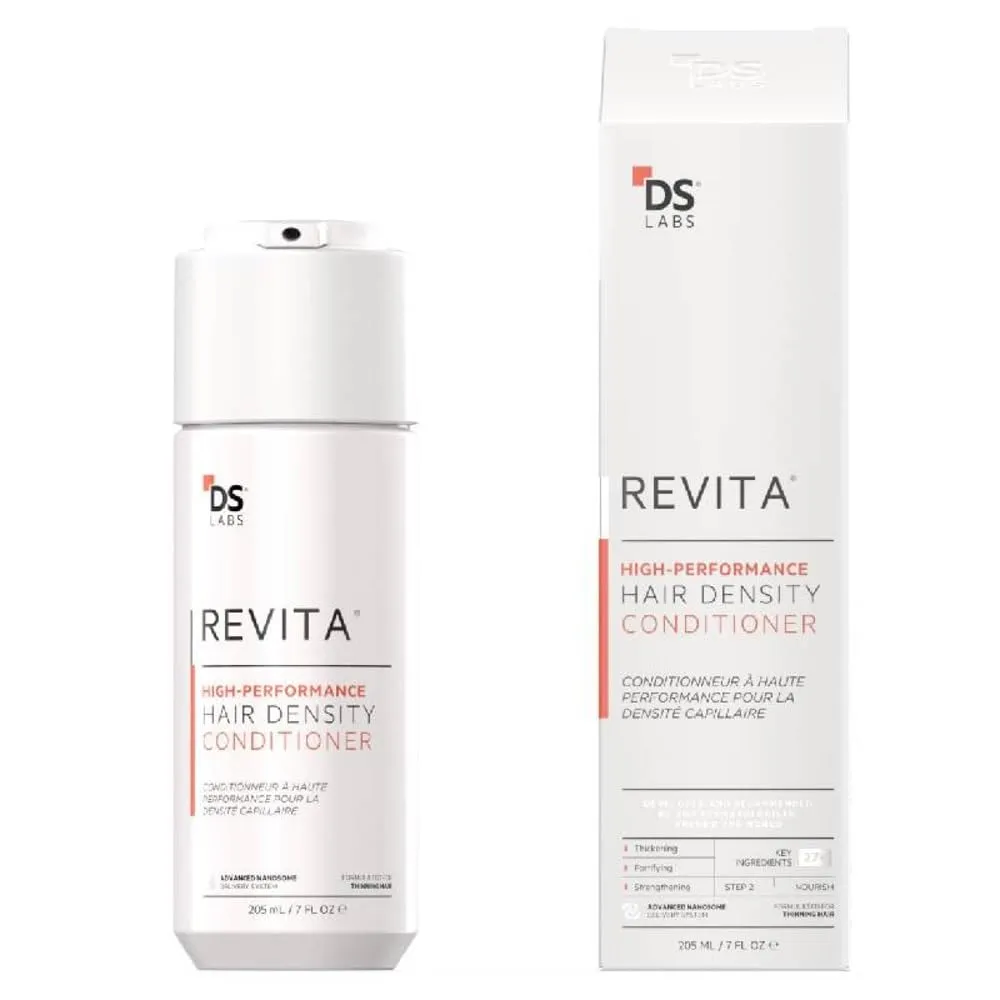DS Labs Revita Conditioner – High-Performance Hair Density Conditioner, Strengthening, Thickening & Volumizing, Fuller, Healthier-Looking Hair, Sulfate & Silicone Free, For Men & Women, 205mL