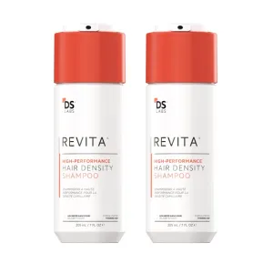 DS Labs Revita Shampoo – High-Performance Hair Density Shampoo, Volumizing & Thickening, Fuller, Healthier-Looking Hair, Sulfate & Silicone Free, For Men & Women, 205mL (Pack of 2)