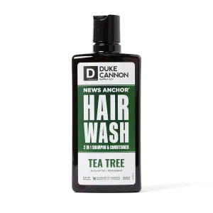 Duke Cannon Supply Co. News Anchor® 2-in-1 Hair Wash - Tea Tree, 14 oz.