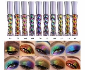 Duochrome 10 Color Chameleon Drag Queen Liquid Eyeshadows