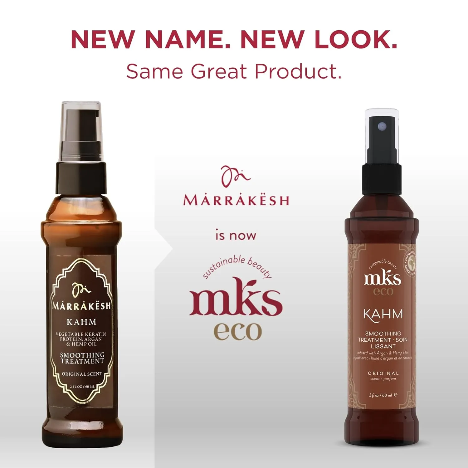 Earthly Body MKS eco Kahm Smoothing Hair Treatment, Original Scent - Vegetable Keratin Protein, Moroccan Argan Oil, Hemp Seed Oil - Vegan & Cruelty Free Conditioner - 1 Count