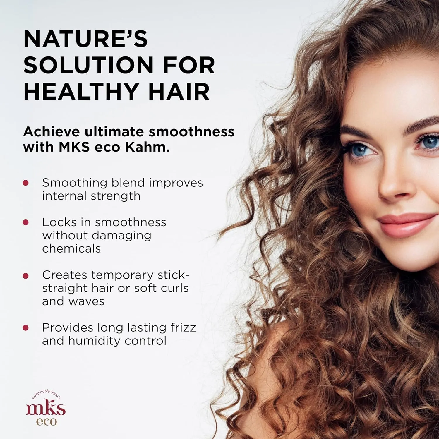 Earthly Body MKS eco Kahm Smoothing Hair Treatment, Original Scent - Vegetable Keratin Protein, Moroccan Argan Oil, Hemp Seed Oil - Vegan & Cruelty Free Conditioner - 1 Count