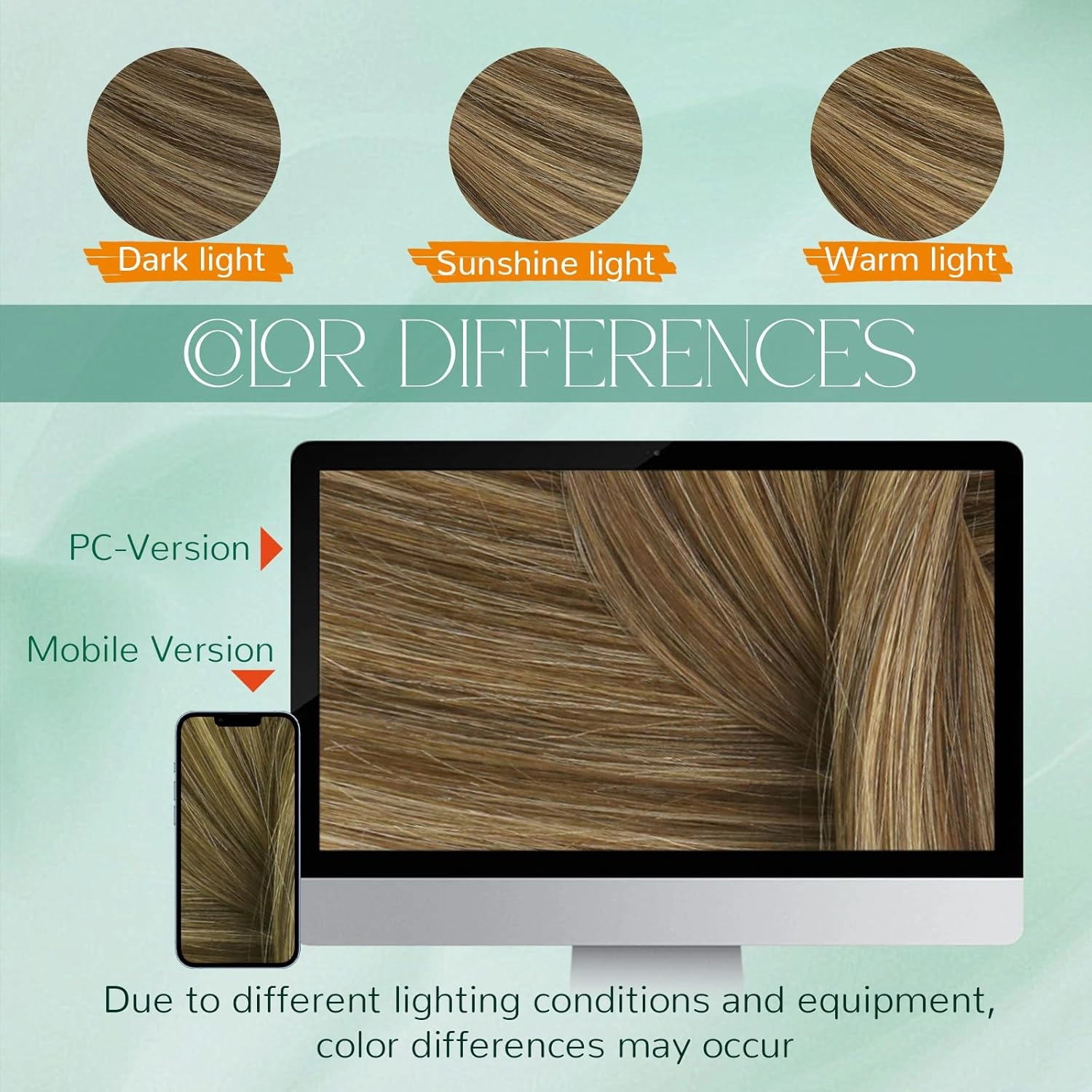 Easyouth Micro Bead Hair Extensions Real Human Hair Brown Micro Beads Hair Extensions Dark Brown with Blonde Highlight Micros Link Hair Extension Human Hair Natural Look 20 In 50g 50s