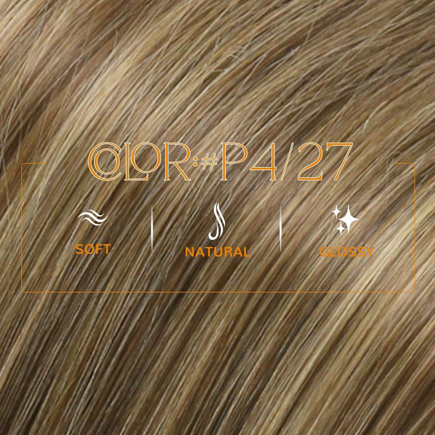 Easyouth Micro Bead Hair Extensions Real Human Hair Brown Micro Beads Hair Extensions Dark Brown with Blonde Highlight Micros Link Hair Extension Human Hair Natural Look 20 In 50g 50s