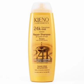 Egyptian Gold 24k Repair Shampoo - Keratin-Enriched, Moisturizing & Repairing Formula, Adds Shine & Strength, For All Hair Types, Instant Protection, 11.83 fl oz Bottle