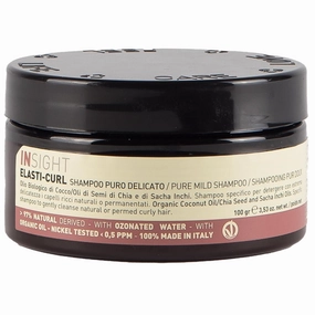 Elasti‑Curl Pure Mild Conditioning Shampoo with Ozonated Water & Organic Oils for Gentle, Hydrating Care, 3.5 Oz. / 100 gr
