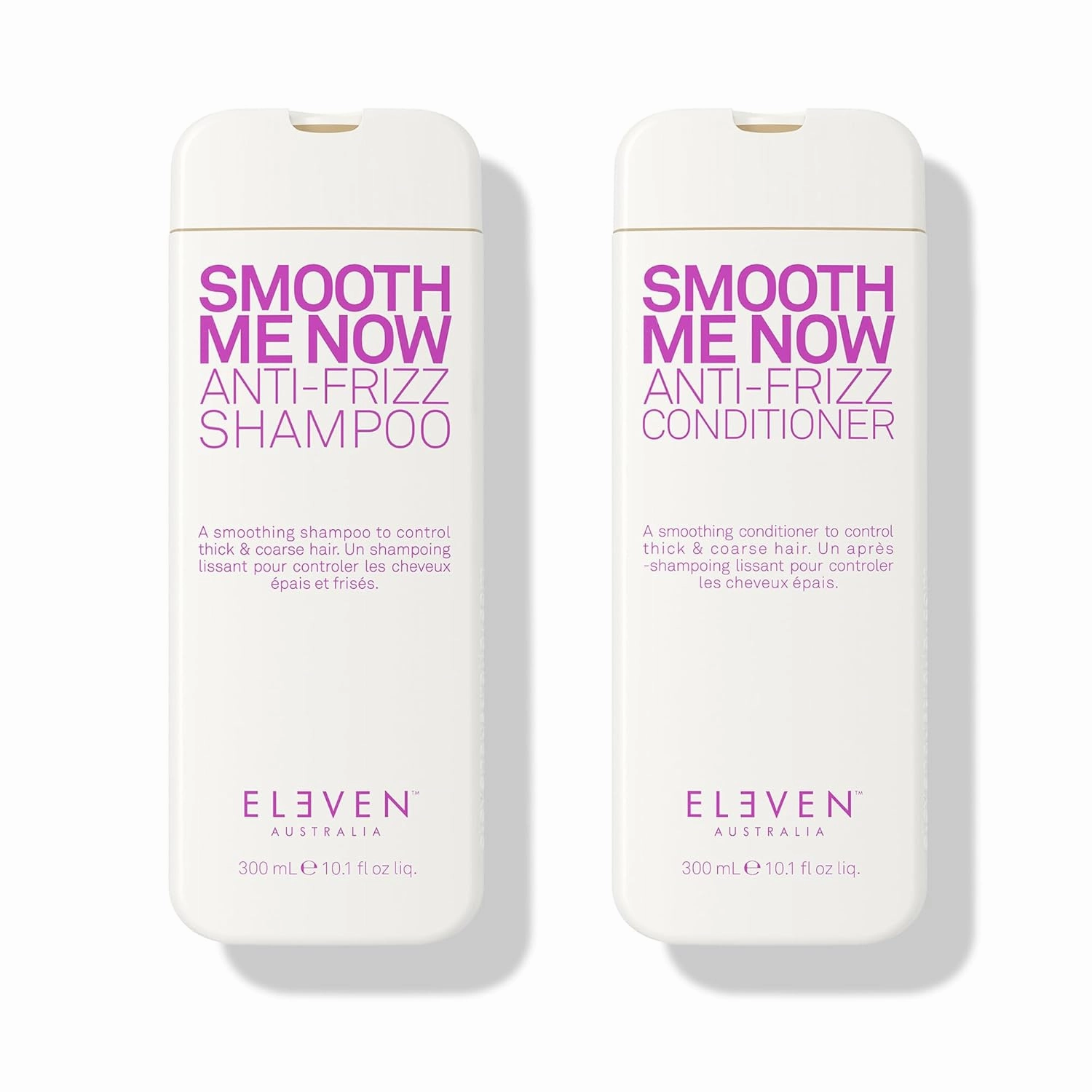 ELEVEN AUSTRALIA Smooth Me Now Shampoo & Conditioner Bundle 10.1 Fl Oz each