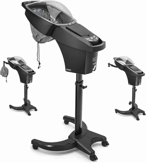 Elitzia Hair Steamer Micro Mist Scalp Detox System Hair Wash Reclining Chair Table Professional Tool Hair Care Salon SPA Barber Shop Shampoo Bowl Mist Hooded Natural Black Hair ET19192