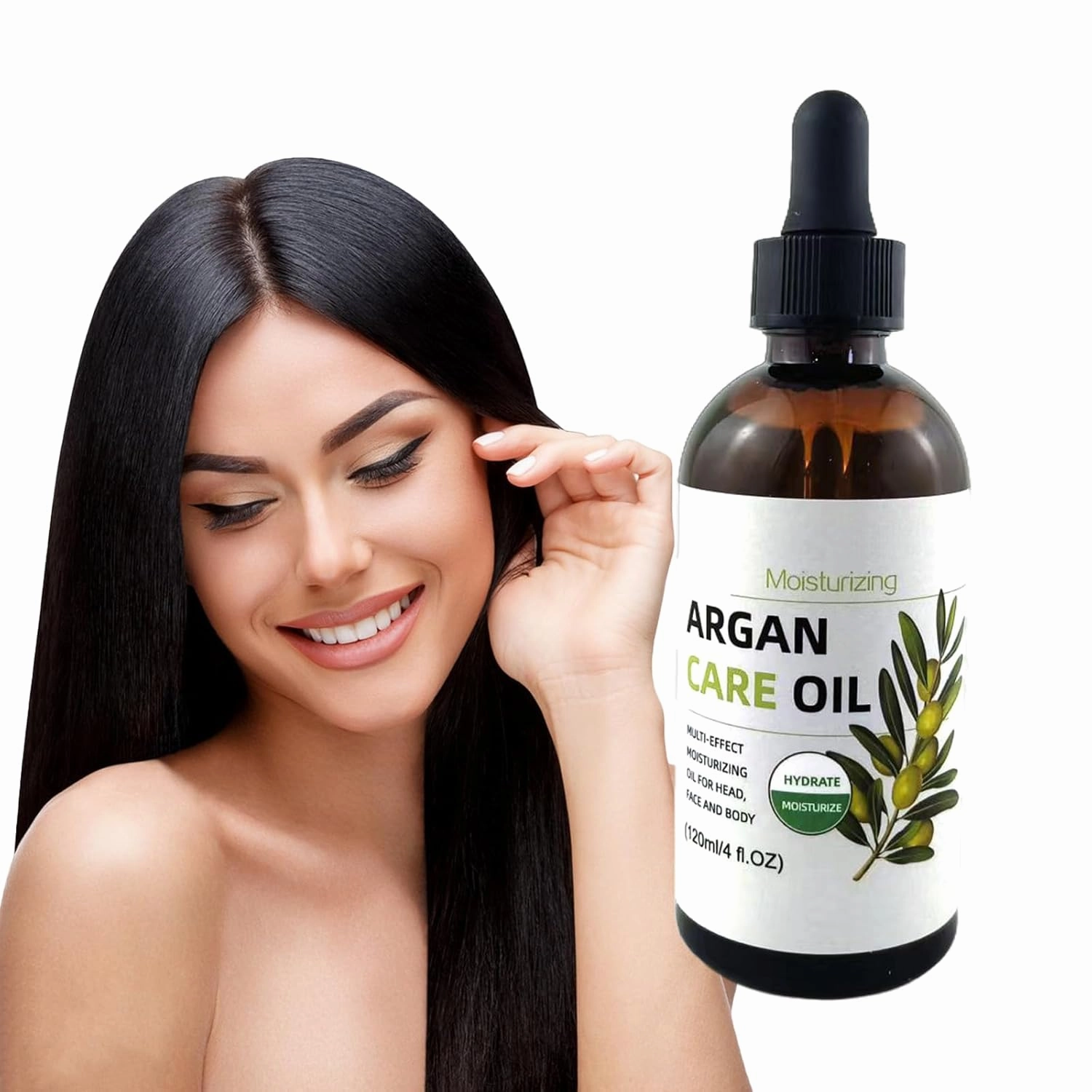 Elitzia Leave In Conditioner Hydrating Argan Oil Hair Styling Oil Hydrating&Repairing Anti Frizz Hair Care Curly Dry&Damaged Hair Flyaways for All Hair Types Face Body Massage Oil Skin Care 4 fl.oz