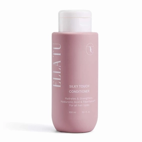 Ellatu Silky Touch Conditioner - Hydrating & Nourishing Formula with Hyaluronic Acid, Castor & Moringa Oil for All Hair Types - Repairs, Strengthens, Smooths, & Softens (10.1 fl oz)