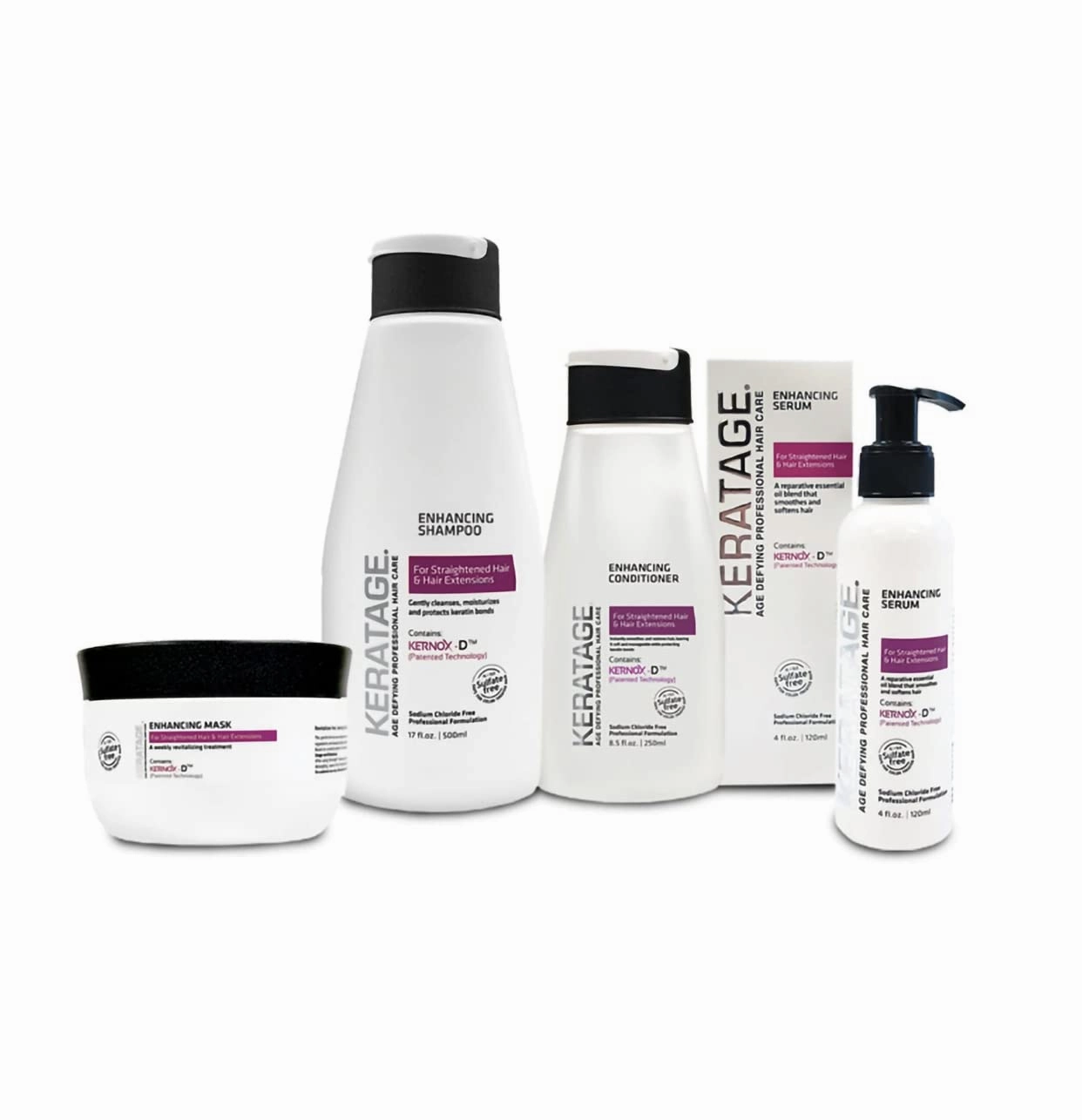Enhancing Straightened Hair- Hair extensions-For all Hair Types, Sulfate Free Products (Shampoo)
