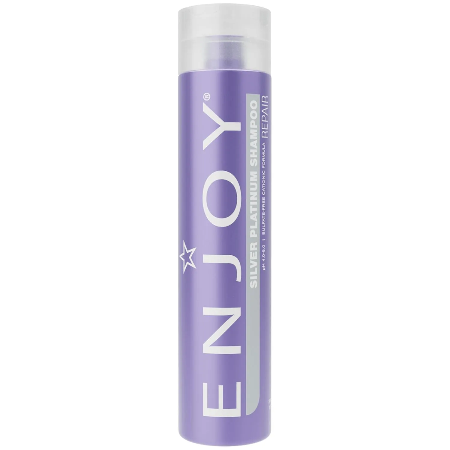 Enjoy Hair Care Silver Platinum Shampoo, Cleanse Sensor Technology, pH 4.0-5.0, Sulfate Free, Shampoo For Color Treated Hair, 10.1 Fl Oz