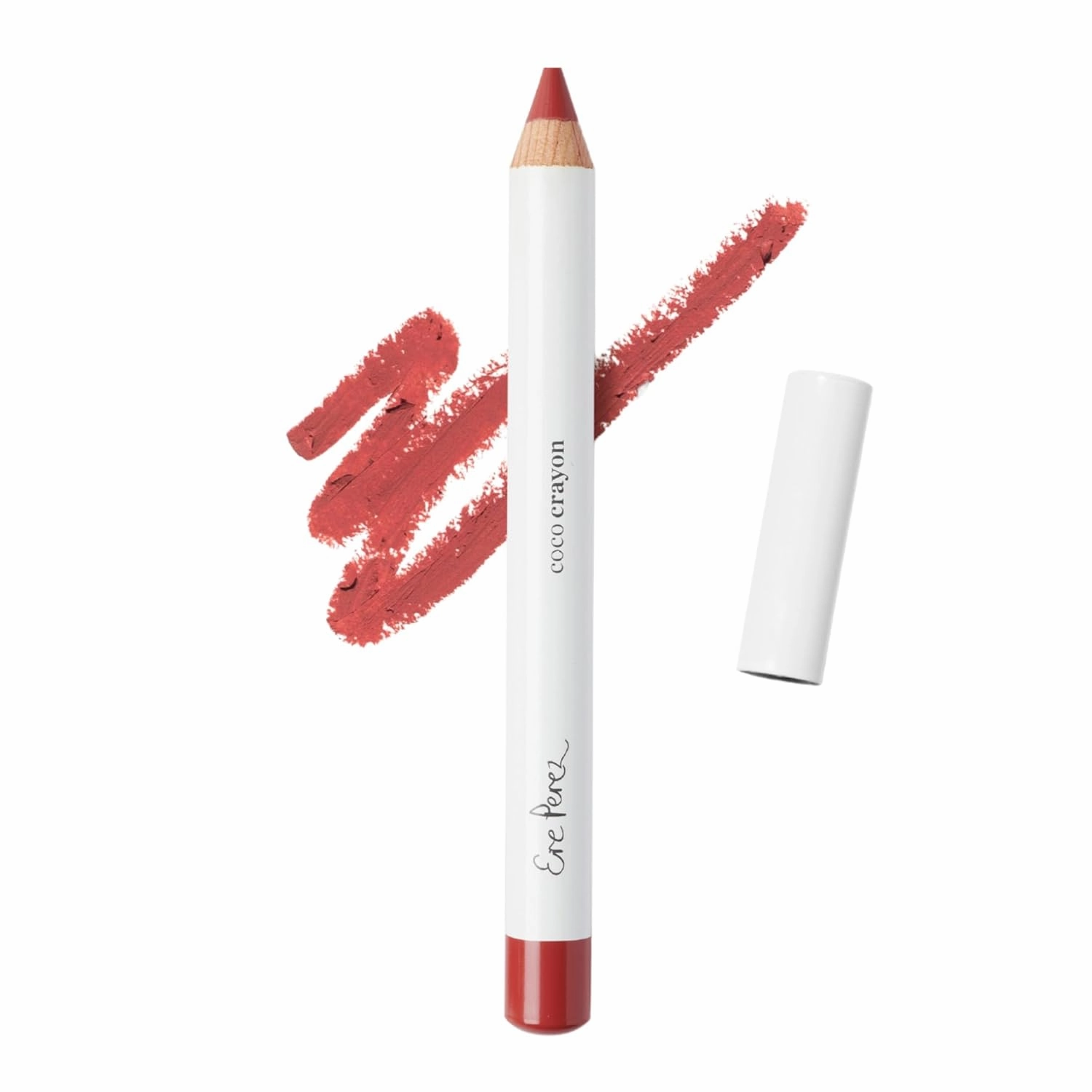 Ere Perez - Natural Coco Crayon Hydrating Lip Color | Baobab   Coconut Oil, Silica, Vitamin E | Protect, Nourish, Repair | Vegan, Cruelty-Free, Clean Beauty (Charm, 0.01 oz | 3 g)