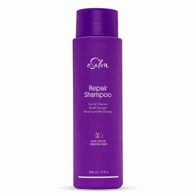 eSalon Hair Shampoo for Color-Treated Hair, Repair Color Care Shampoo (9 Fl Oz) - Sulfate-Free (SLS and SLES) to Prevent Color Fade - Renews, Strengthens, & Improves Dry Colored Hair